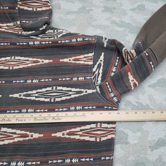 Ariat Sweatshirt Mens 2XL Multicolor Aztec Western Wear Pullover Long Sleeve - Picture 10 of 12